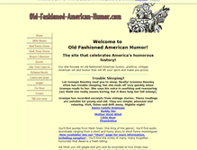 Tablet Screenshot of oldfashionedamericanhumor.com